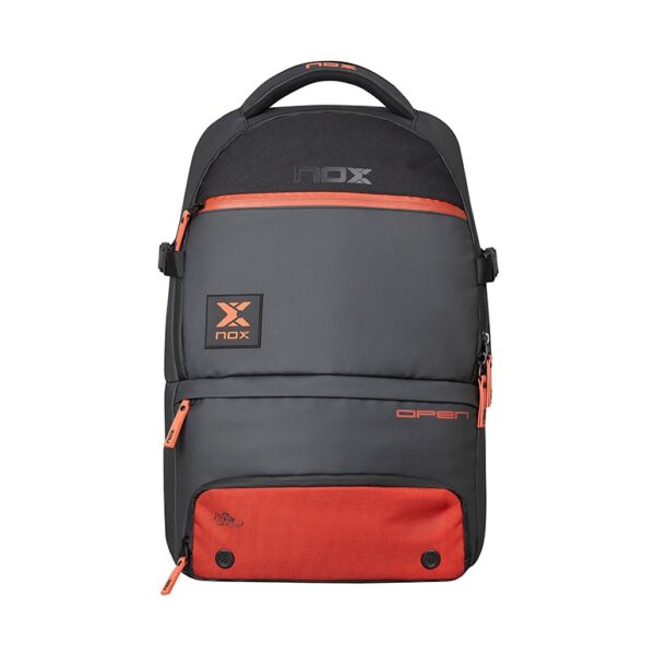 MOCHILA NOX LUXURY OPEN SERIES NEGRO/ROJO
