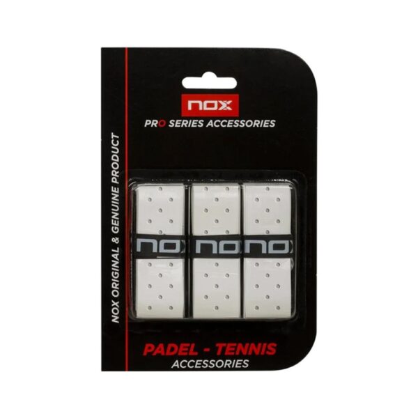 BLISTER 3 OVERGRIPS PRO NOX BLANCO PERFORADO