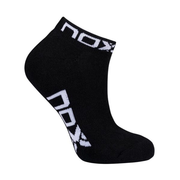 CALCETINES NOX TÉCNICOS TOBILLEROS "PINKIES" NEGRO / BLANCO