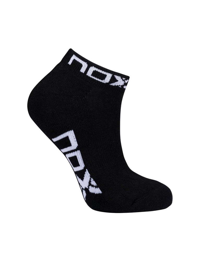 CALCETINES NOX TÉCNICOS TOBILLEROS "PINKIES" NEGRO / BLANCO