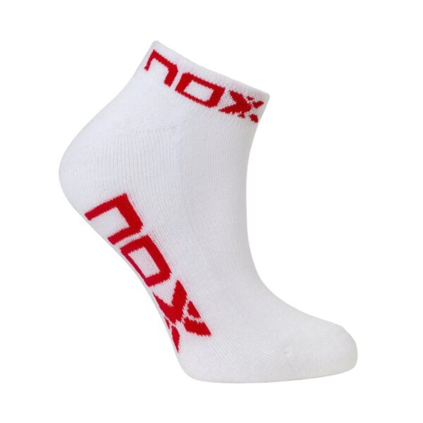 CALCETINES NOX TÉCNICOS TOBILLEROS "PINKIES" BLANCO / ROJO