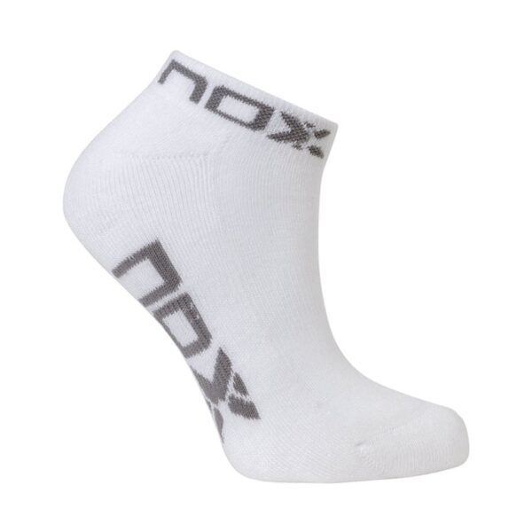 CALCETINES NOX TÉCNICOS TOBILLEROS "PINKIES" BLANCO / GRIS