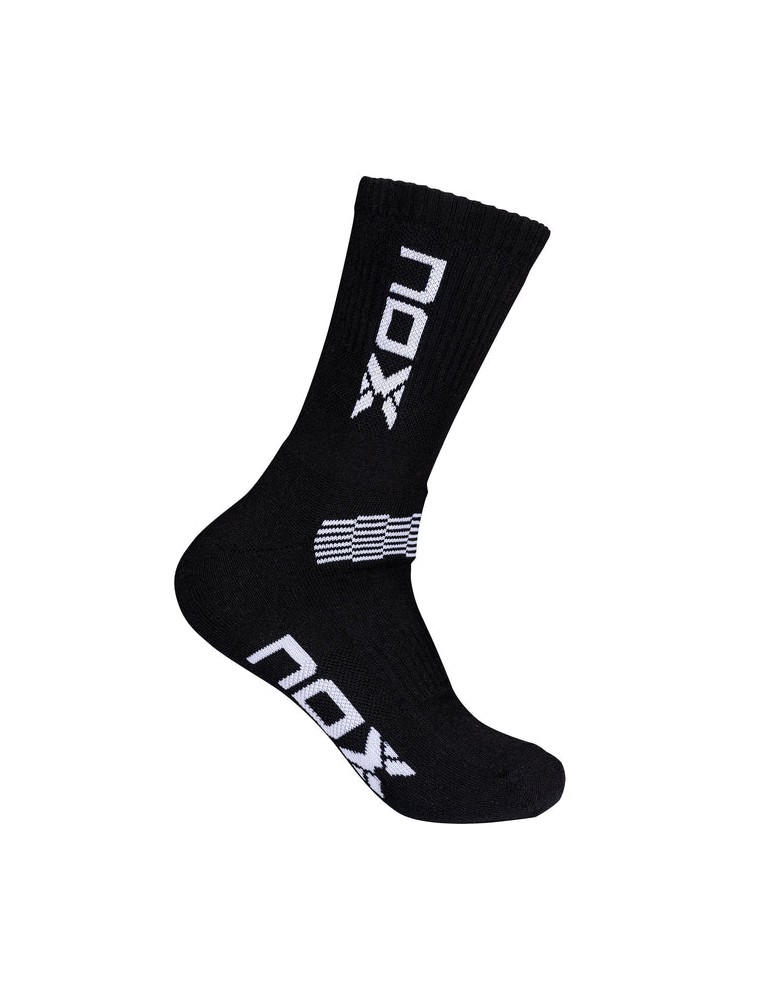 CALCETINES NOX TÉCNICOS MEDIA CAÑA NEGRO / BLANCO