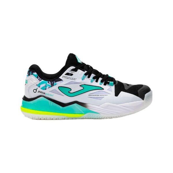 ZAPATILLAS DE PADEL JOMA SPIN BLANCO / TURQUESA 2025