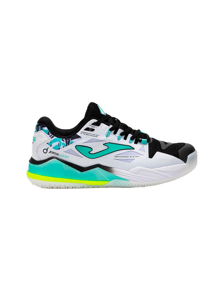 ZAPATILLAS DE PADEL JOMA SPIN BLANCO / TURQUESA 2025